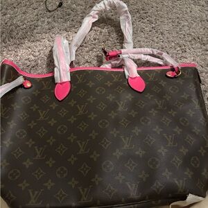 Inspired Tote Bag Pink Interior